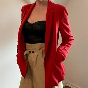 Zara red blazer